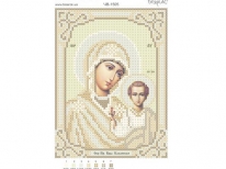 Схема вышивки бисером «МБ Казанская»/золото/ (A6)