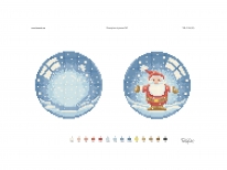 Схема вышивки бисером  «Новогодняя игрушка №2»  (A4)