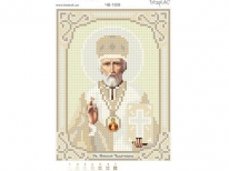 Схема вышивки бисером «Св Николай»/золото/ (A6)