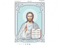 Схема вышивки бисером «Г-дь Вседержитель»/серебро/ (A6)