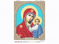Схема вишивки бісером «Казанская 3445-1» (A4)